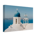 Santorini "Blue Dome" Wall Art Canvas