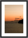 "Summer Sunset" Amalfi Coast - Wooden Framed Print