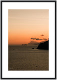 "Summer Sunset" Amalfi Coast - Wooden Framed Print