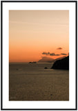 "Summer Sunset" Amalfi Coast - Wooden Framed Print