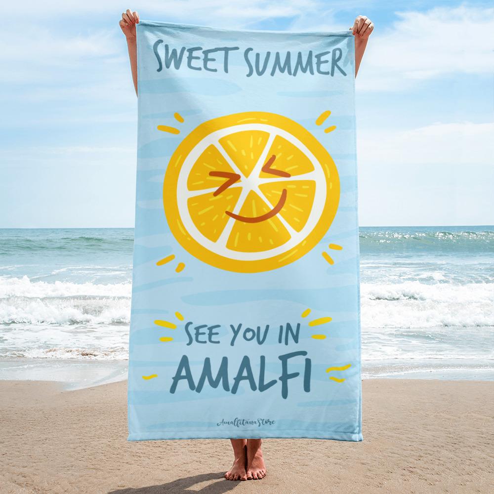 Sweet Summer "See you in Amalfi" Beach Towel - AMALFITANA STORE