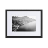 The Amalfi Coast Matte Paper Framed Poster With Mat - AMALFITANA STORE