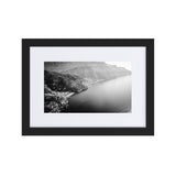 The Amalfi Coast Matte Paper Framed Poster With Mat - AMALFITANA STORE