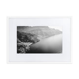The Amalfi Coast Matte Paper Framed Poster With Mat - AMALFITANA STORE