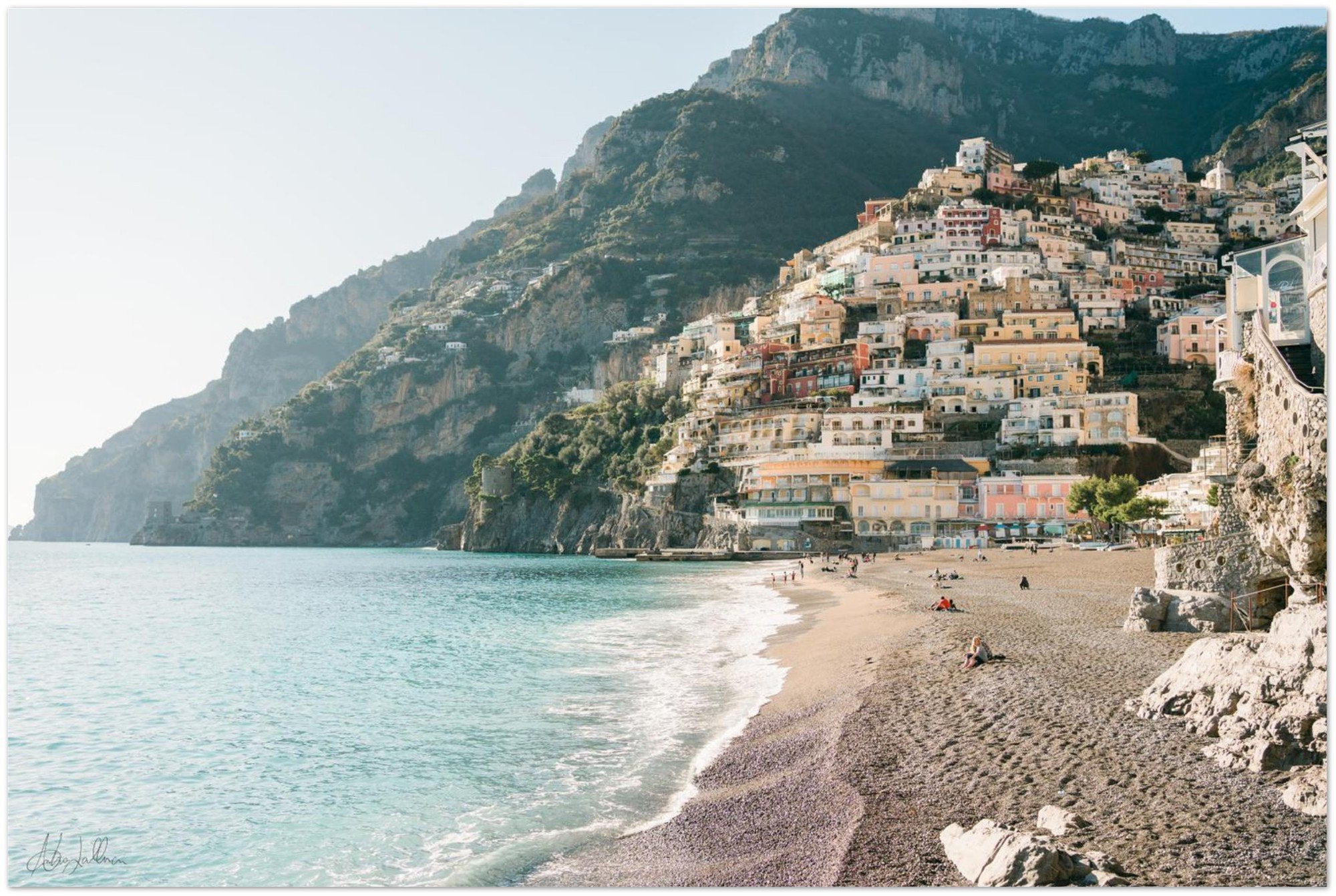 "The Beach" Positano Premium Semi-Glossy Print