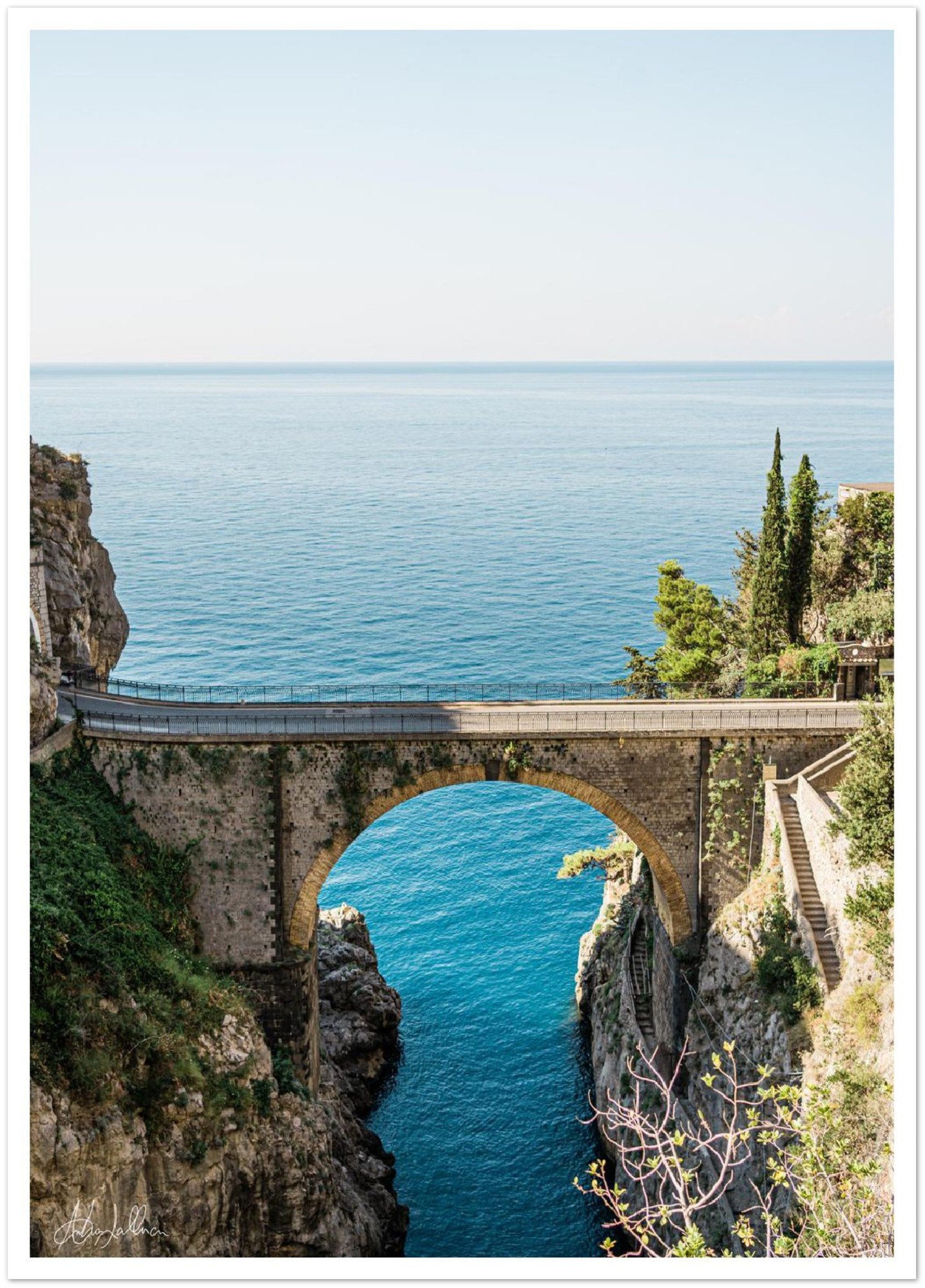 "The Bridge" Fiordo di Furore Premium Semi-Glossy Print