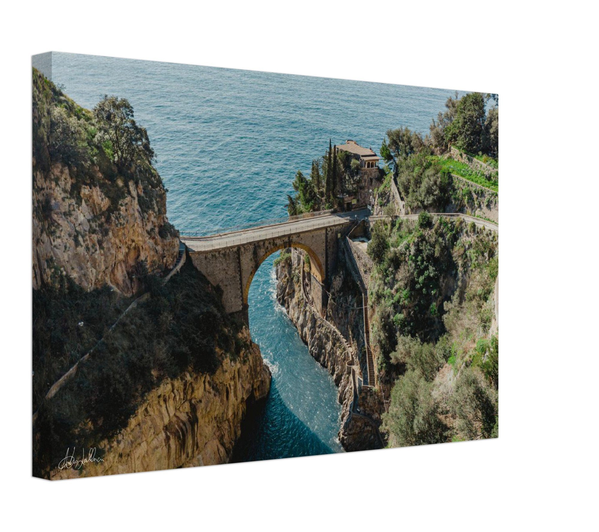 "The Bridge" Fiordo di Furore Wall Art Canvas