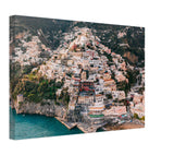 "The Cliff" Aerial View Positano Wall Art Canvas