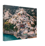 "The Cliff" Aerial View Positano Wall Art Canvas