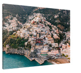 "The Cliff" Aerial View Positano Wall Art Canvas