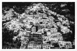 "The Cliff" Positano B&W Premium Semi-Glossy Print