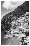 "The Cliff" Positano B&W Premium Semi-Glossy Print