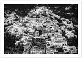 "The Cliff" Positano B&W Premium Semi-Glossy Print