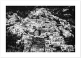 "The Cliff" Positano B&W Premium Semi-Glossy Print