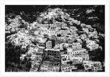 "The Cliff" Positano B&W Premium Semi-Glossy Print