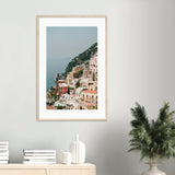 The Cliff - Positano Wooden Framed Print