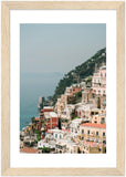 The Cliff - Positano Wooden Framed Print