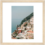 The Cliff - Positano Wooden Framed Print