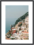 The Cliff - Positano Wooden Framed Print