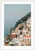 The Cliff - Positano Wooden Framed Print