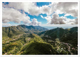 Tramonti Mountains Aerial View Premium Semi-Glossy Print