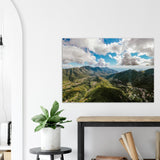Tramonti Mountains Aerial View Premium Semi-Glossy Print