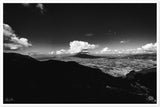 Vesuvio Aerial View B&W Premium Semi-Glossy Print