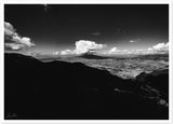 Vesuvio Aerial View B&W Premium Semi-Glossy Print