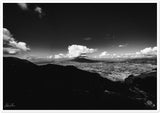 Vesuvio Aerial View B&W Premium Semi-Glossy Print