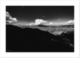 Vesuvio Aerial View B&W Premium Semi-Glossy Print