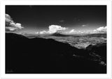 Vesuvio Aerial View B&W Premium Semi-Glossy Print