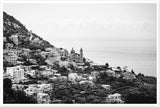 View of Praiano B&W - Premium Semi-Glossy Print