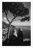 "Villa Rufolo" Ravello BW Matte Paper Print - AMALFITANA STORE