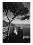 "Villa Rufolo" Ravello BW Matte Paper Print - AMALFITANA STORE