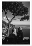 "Villa Rufolo" Ravello BW Matte Paper Print - AMALFITANA STORE